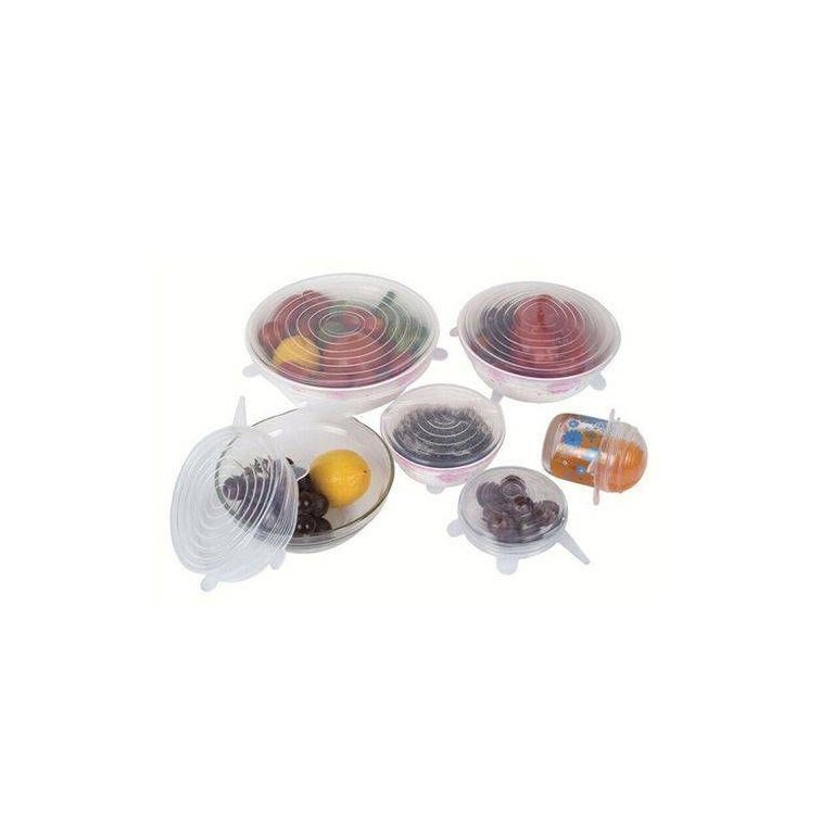 Jogo de Tampas para Vedação - Silicone - 6Pcs