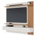 Ver imagem 1 de Home Suspenso Juriti 1.8 Ripado para Tv até 65” Off White Matte/freijó - Colibri