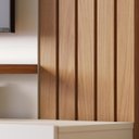 Ver imagem 3 de Home Suspenso Juriti 1.8 Ripado para Tv até 65” Off White Matte/freijó - Colibri