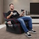 Ver imagem 2 de Pufe Poltrona Gamer Trono - Puff Impermeável/com Enchimento em Pérolas de Eps