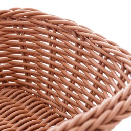 Cesta Retangular De Rattan Plástico 24Cm X 17Cm X 7Cm - Lyor - 4