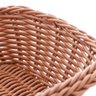 Cesta Retangular De Rattan Plástico 24Cm X 17Cm X 7Cm - Lyor - 4