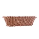 Ver imagem 3 de Cesta Retangular De Rattan Plástico 24Cm X 17Cm X 7Cm - Lyor