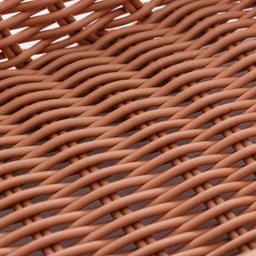 Cesta Retangular De Rattan Plástico 24Cm X 17Cm X 7Cm - Lyor - 5