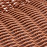 Cesta Retangular De Rattan Plástico 24Cm X 17Cm X 7Cm - Lyor - 5