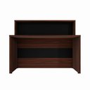 Ver imagem 5 de Balcão Atendimento 120 Cm Recepção Alto Escritório F5 Office Cor:louro Preto com Preto