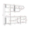 Ver imagem 2 de Cozinha Compacta Vitória com Balcão 120cm com Tampo e Balcão 70cm Cinamomo Branco Aramóveis