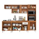 Ver imagem 3 de Cozinha Compacta Vitória com Balcão 120cm com Tampo e Balcão 70cm Cinamomo Branco Aramóveis