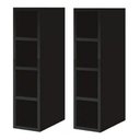 Ver imagem 1 de Kit 2 Un Nicho Garrafeiro Adega Porta Garrafas Preto Fosco