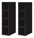 Ver imagem 1 de Kit 2 Un Nicho Garrafeiro Adega Porta Garrafas Preto Fosco