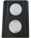 Ver imagem 3 de Kit 02Un Esteiras Braço Sofá Preto C/Porta Copos Alumínio.