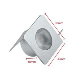 Mini Luminárias Embutidas Led 1W Iluminação Armarios Etc - 3