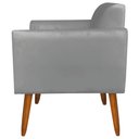 Ver imagem 7 de Poltrona Decorativa Isabella Pés Palito Madeira Suede Grafite - Gran Belo