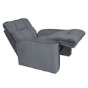 Ver imagem 3 de Poltrona do Papai Reclinável Confortável Manual Comfort Veludo Cinza - Montanaris Decor