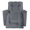 Ver imagem 3 de Poltrona do Papai Reclinável Confortável Manual Comfort Veludo Cinza - Montanaris Decor