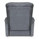 Ver imagem 5 de Poltrona do Papai Reclinável Confortável Manual Comfort Veludo Cinza - Montanaris Decor