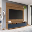 Ver imagem 1 de Rack 03 Gavetas Jersey e Painel Siena 220cm Cedro Azul Casa D