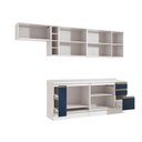 Ver imagem 2 de Armário de Cozinha Completa 3 Gavetas 100% Mdf 300cm Branco/azul Profundo Celeste Kappesberg