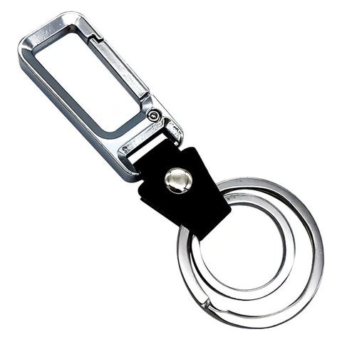 Chaveiro Luxo de Couro Legitimo Chave Carro Moto Mosquetao