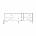 Ver mais imagens de Rack para TV até 55 Polegadas 3 Portas de Vidro 2 Prateleiras Refresh Branco - BRV Móveis