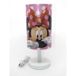Luminária Infantil de Mesa Minnie Rosa - 1