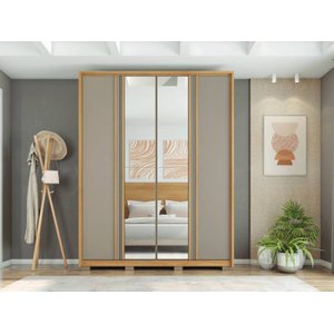 Guarda Roupa Gladiador 1.8 2p Espelho - Palladium Decor
