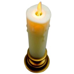 Luminária de Mesa Vela Castiçal Base Dourada Tamanho 23cm - 3