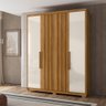 Guarda Roupa Califórnia 176cm 4 Portas Freijó Off White Moval - 1