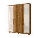 Ver imagem 6 de Guarda Roupa Califórnia 176cm 4 Portas Freijó Off White Moval