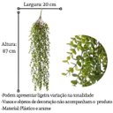 Ver imagem 7 de Pendente de Eucalipto Artificial Realista 87 cm Folhagem Permanente para Decoração