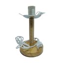 Ver imagem 3 de Luminária Com Cúpula E Base De Madeira Bivolt- Fwb