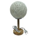 Ver imagem 1 de Luminária Com Cúpula E Base De Madeira Bivolt- Fwb