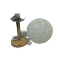 Ver imagem 2 de Luminária Com Cúpula E Base De Madeira Bivolt- Fwb