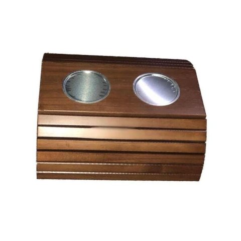 Esteira Braço De Sofá Madeira Porta Copos De Alumínio.