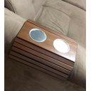 Ver imagem 3 de Esteira Braço De Sofá Madeira Porta Copos De Alumínio.