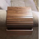 Ver imagem 2 de Esteira Bandeja Porta Controle Braço Sofá Madeira