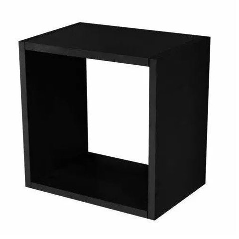 Kit 3 Nichos Decorativo Quadrado 31x31x15 Preto