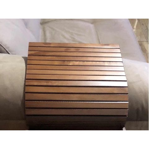 Esteira Bandeja Reta Para Sofá Madeira