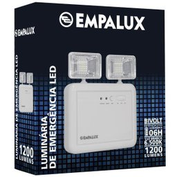 Luminária de Emergência 2 Farois LED 1200Lm Empalux - 2