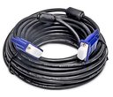 Ver imagem 1 de Cabo Para Monitor e Projetor VGA DB15 Com Filtro 5 Metros Preto
