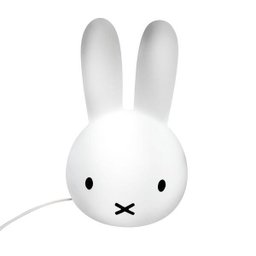 Luminária Miffy® Cabeça Abajur Infantil Coelho Quarto Decor - 1