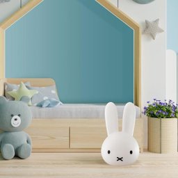 Luminária Miffy® Cabeça Abajur Infantil Coelho Quarto Decor - 3