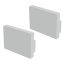 Ver imagem 1 de Kit Acessórios Taschibra para Perfil Sobrepor 1,4x2cm Vertex 20 Branco