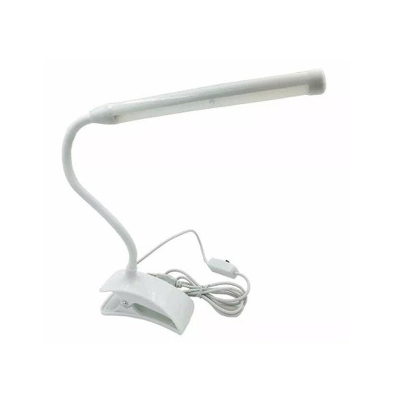 Luminária de LED Flexivel de Mesa com Clip e Cabo Usb