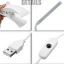 Ver imagem 2 de Luminária de LED Flexivel de Mesa com Clip e Cabo Usb