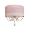 Luminária infantil Pérolas 30x15cm Rosa Quarto Menina - 1