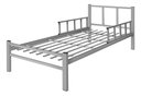 Ver imagem 1 de Cama Solteiro Tubolar/aço com Proteção Frete Gratis.:solteiro Lais/cinza