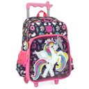 Ver imagem 2 de Mochila Infantil com Rodinhas e Lancheira Unicórnio Up4You - Azul