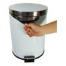 Lixeira com Pedal em Aço Inox 12 L Cesto Interno Removível - 4