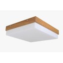 Ver imagem 1 de Luminária Plafon em Madeira Louro Freijo 35cm 4 Lâmpadas.